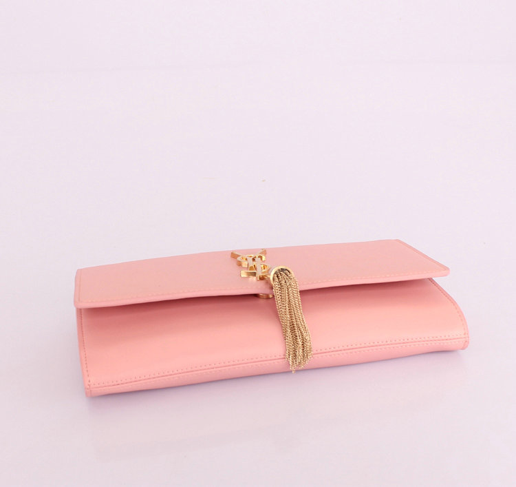 YSL monogramme tassel clutch 234524 pink - Click Image to Close